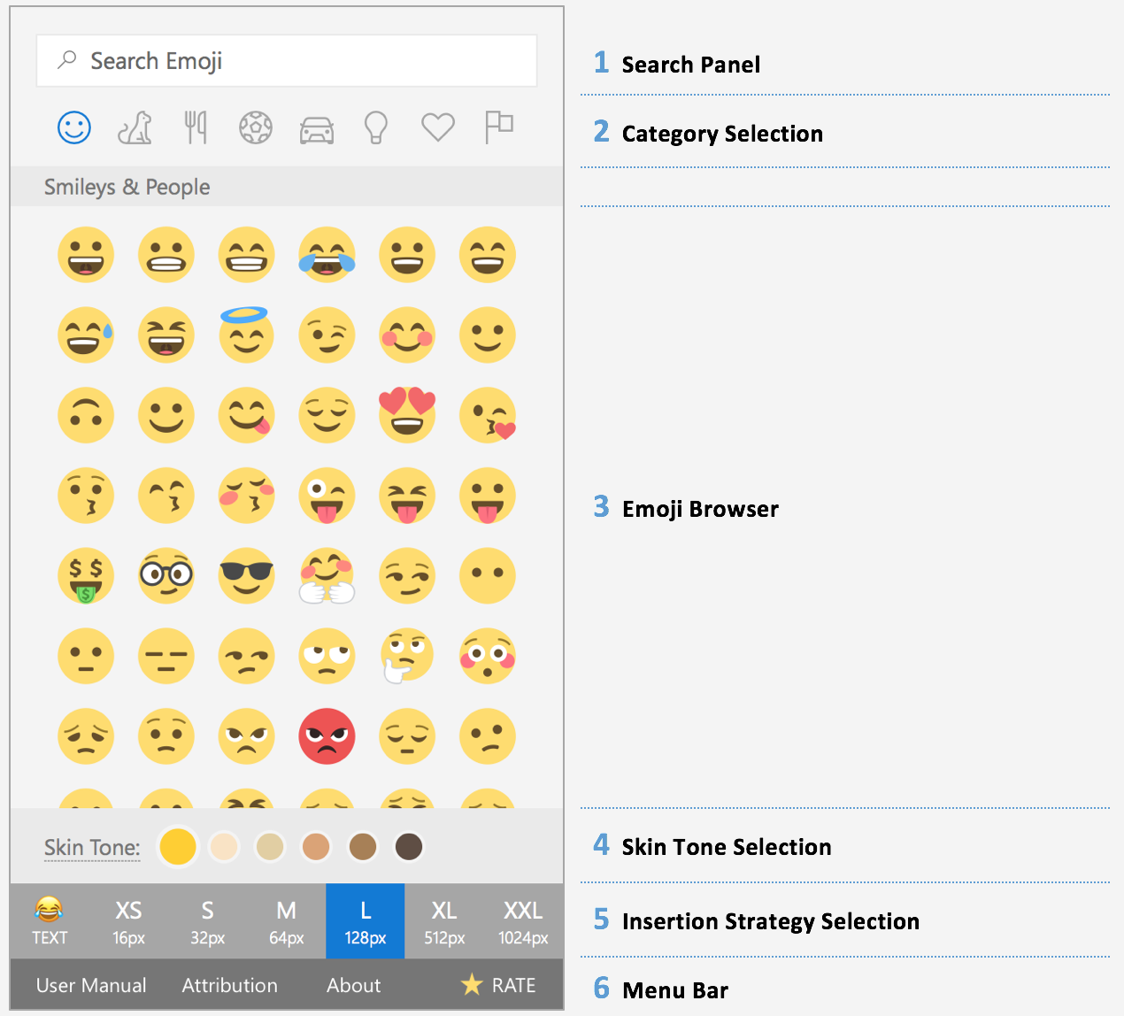 The Emoji Keyboard User Interface
